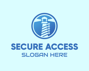 Digital Security Lighthouse logo design