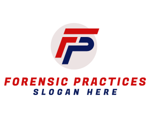 Automotive Letter FP Monogram logo