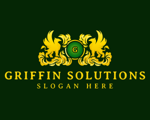 Luxury Griffin Shield logo design