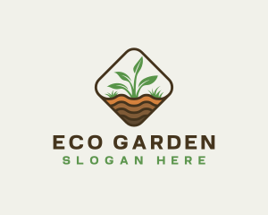 Plant Gardening Eco logo design