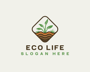 Plant Gardening Eco logo design