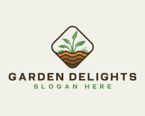 Plant Gardening Eco logo design