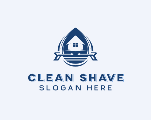 Home Pressure Washer Cleaning logo design