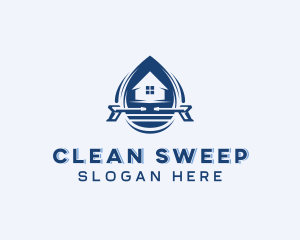 Home Pressure Washer Cleaning logo design