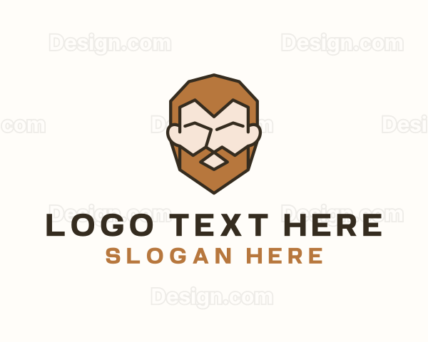 Beard Man Face Logo