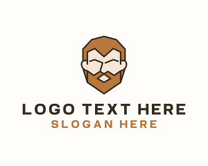 Beard Man Face Logo