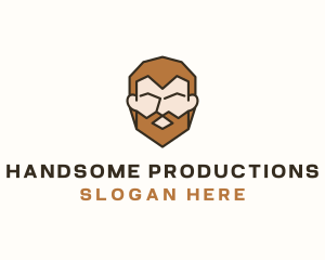 Beard Man Face logo