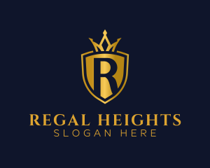 Regal Shield Letter R logo design