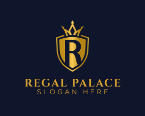 Regal Shield Letter R logo design