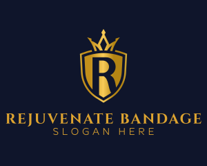 Regal Shield Letter R logo design