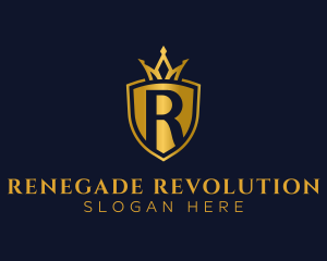 Regal Shield Letter R logo design