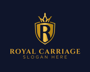 Regal Shield Letter R logo design