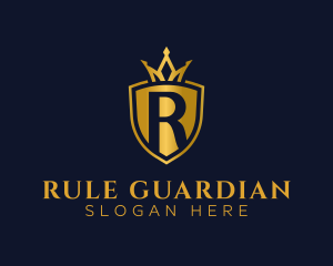 Regal Shield Letter R logo design