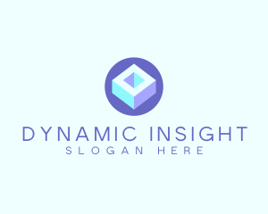 Geometric Cube Block logo