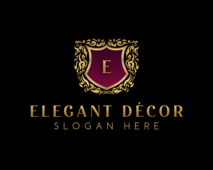 Elegant Crest Shield logo design