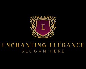 Elegant Crest Shield logo design