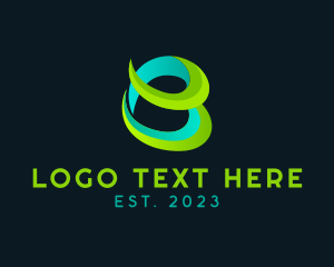 Graphics - Stylish Ribbon Letter B logo design