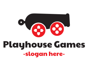 Game Controller Cannon logo design