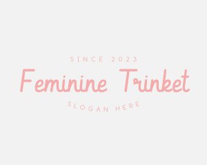 Feminine Handwritten Company logo design