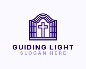 Violet Cross Pastor logo design