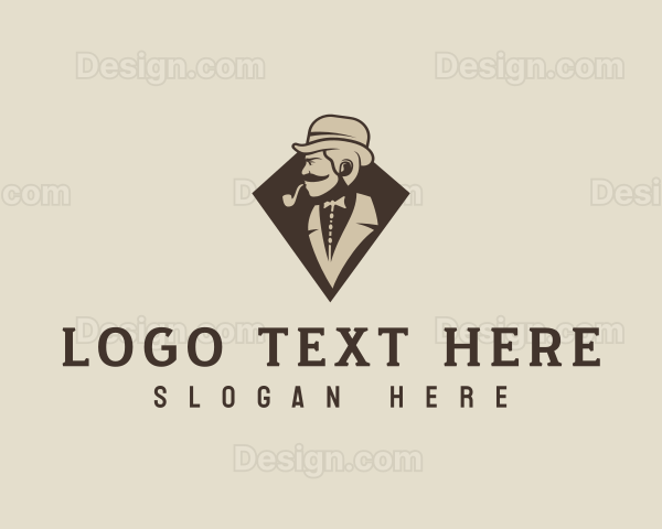 Gentleman Smoking Pipe Logo