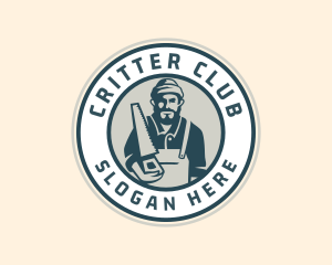 Carpenter Wood Saw logo design