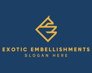 Simple Modern Letter E  logo design