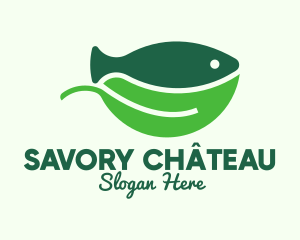 Seafood Fish Salad Bowl logo design