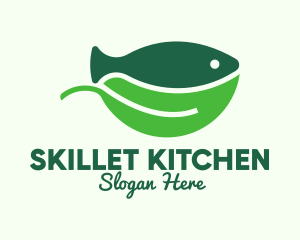 Seafood Fish Salad Bowl logo design