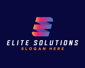 Modern Letter E Business logo design