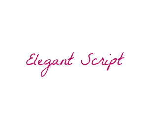 Feminine Script Handwritten logo design