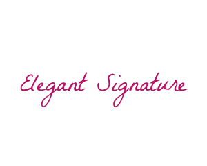 Feminine Script Handwritten logo design