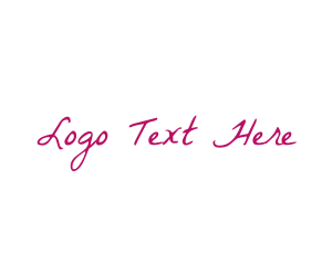 Script - Feminine Script Handwritten logo design