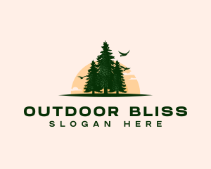 Pine Tree Forest logo design