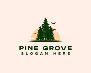 Pine Tree Forest logo design