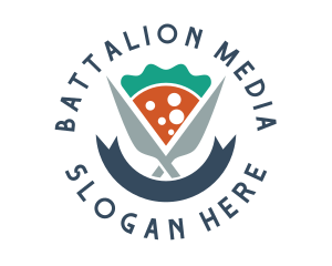 Knife Pizza Pizzeria logo design