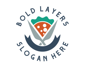 Knife Pizza Pizzeria logo design