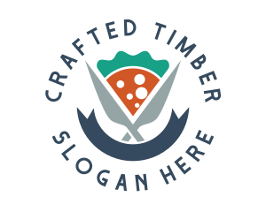 Knife Pizza Pizzeria logo design