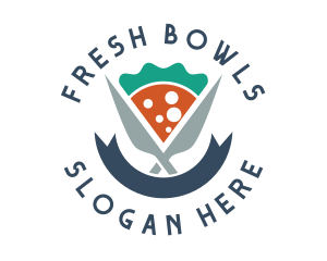 Knife Pizza Pizzeria logo design