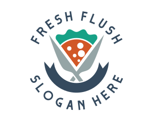 Knife Pizza Pizzeria logo design