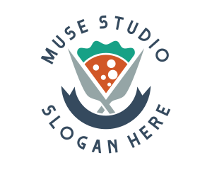 Knife Pizza Pizzeria logo design