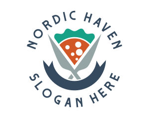 Knife Pizza Pizzeria logo design