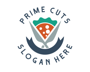 Knife Pizza Pizzeria logo design