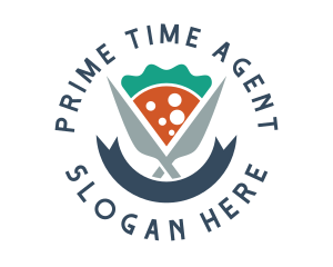 Knife Pizza Pizzeria logo design