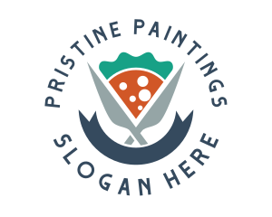 Knife Pizza Pizzeria logo design