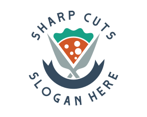 Knife Pizza Pizzeria logo design