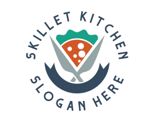 Knife Pizza Pizzeria logo design