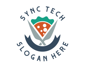 Knife Pizza Pizzeria logo design