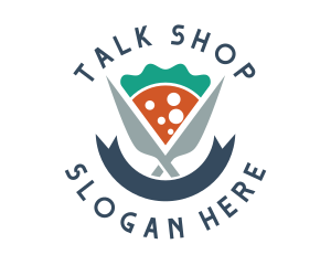 Knife Pizza Pizzeria logo design