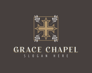 Christian Church Cross logo design